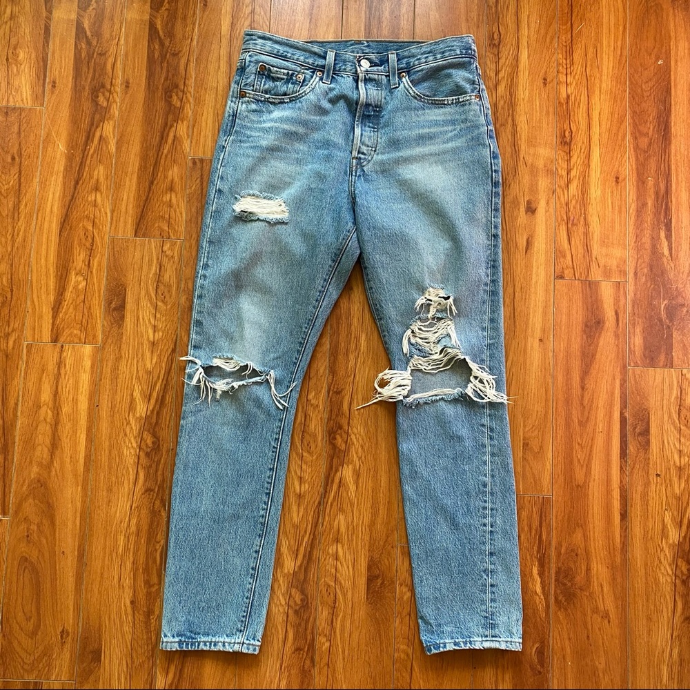 Levi’s 501 Skinny Distressed Jeans